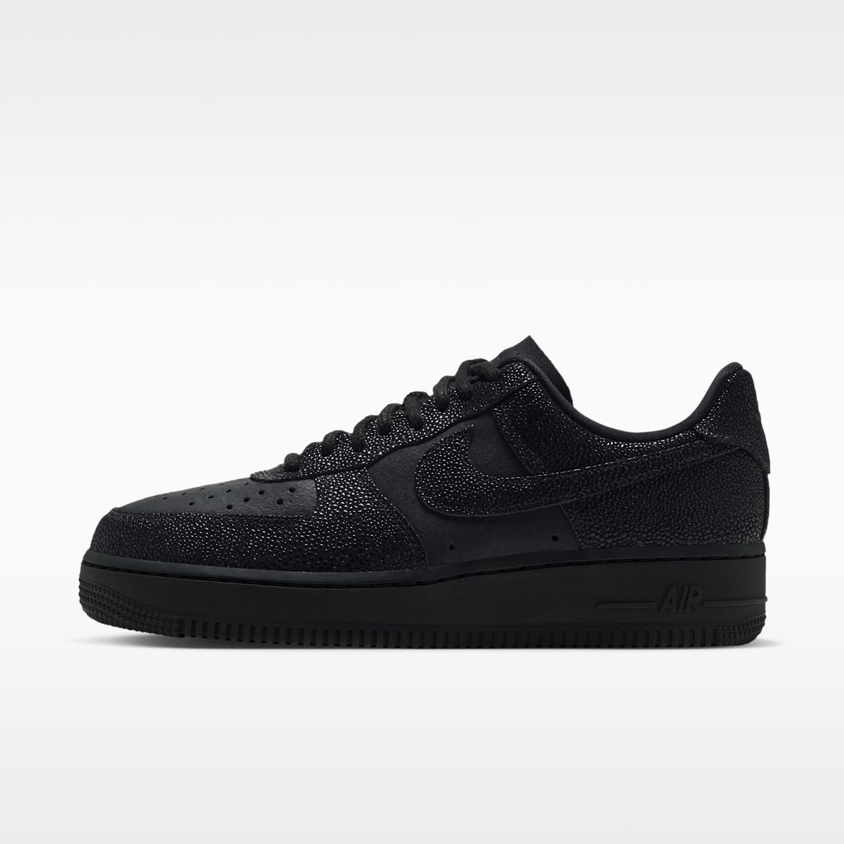 Women's Black Air Force 1 Low Top Shoes. Nike CA